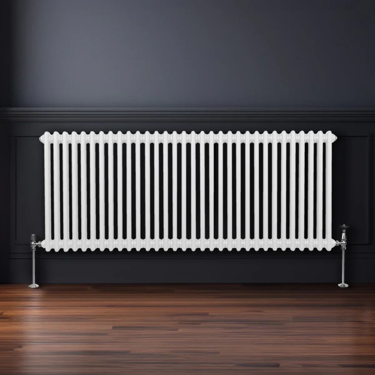 Traditional 2 Column Radiator - 600 x 1462mm - White