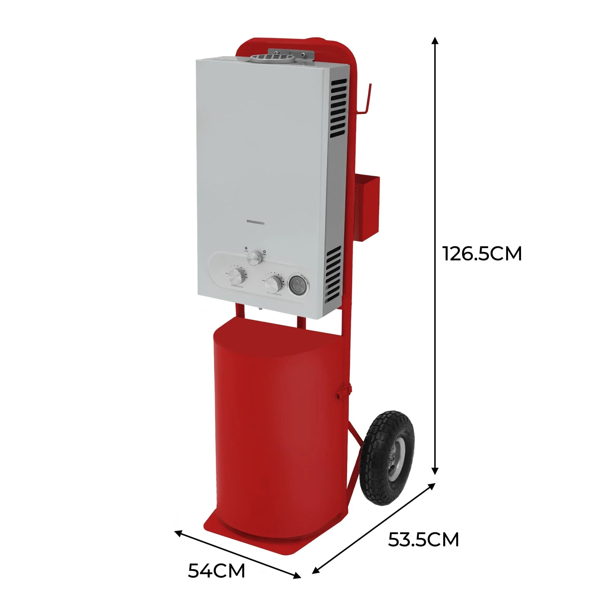 Deluxe Portable Horse Shower - Red