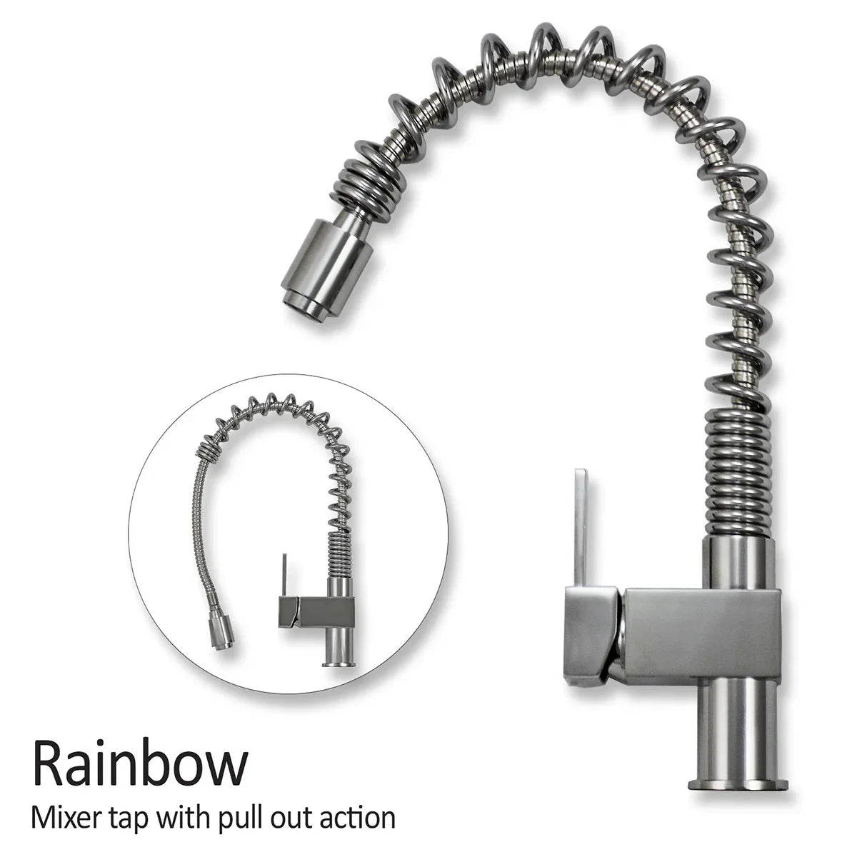 Kukoo Steel Sink and Rainbow Tap