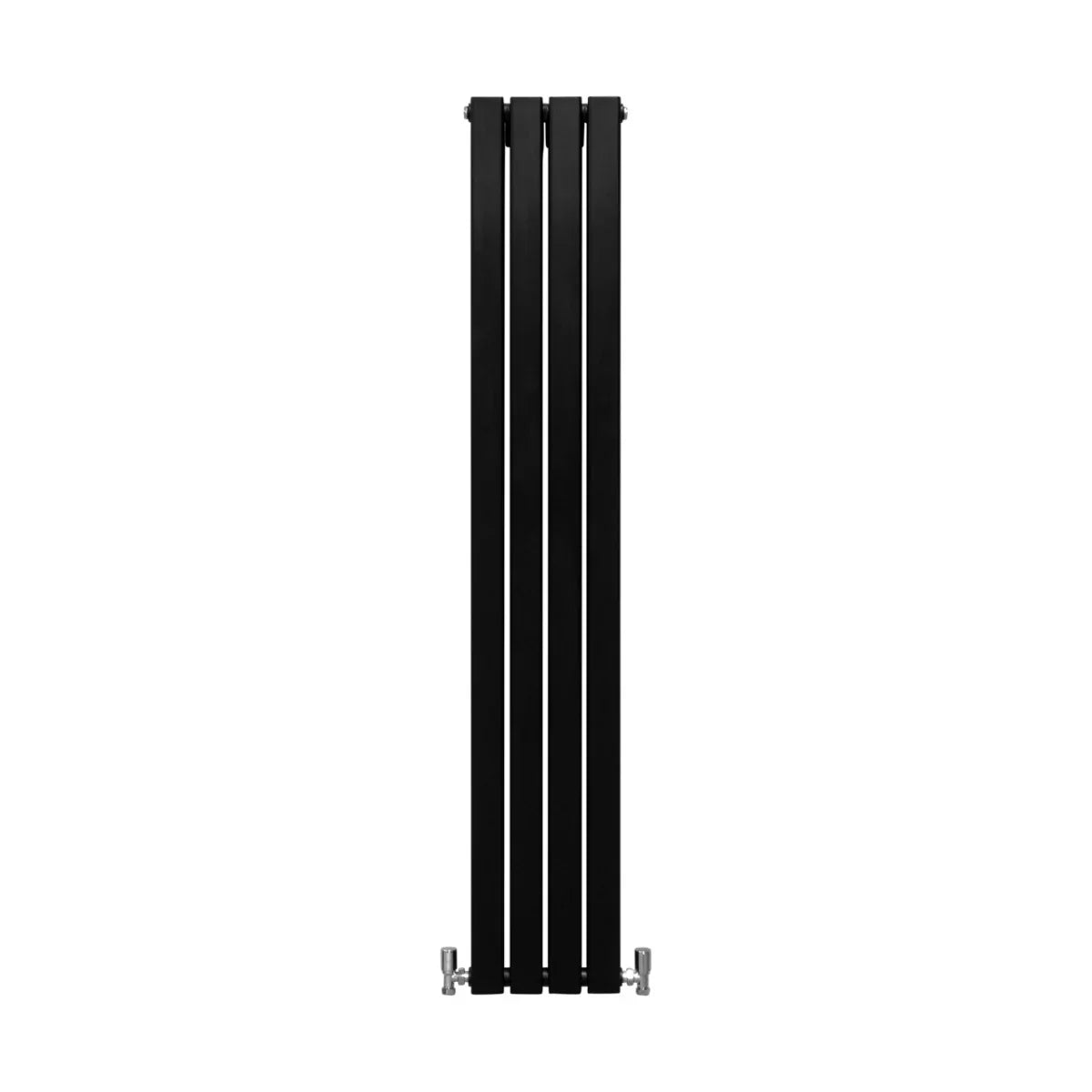 Designer Flat Panel Radiators Matt Black 1600mm x 280mm