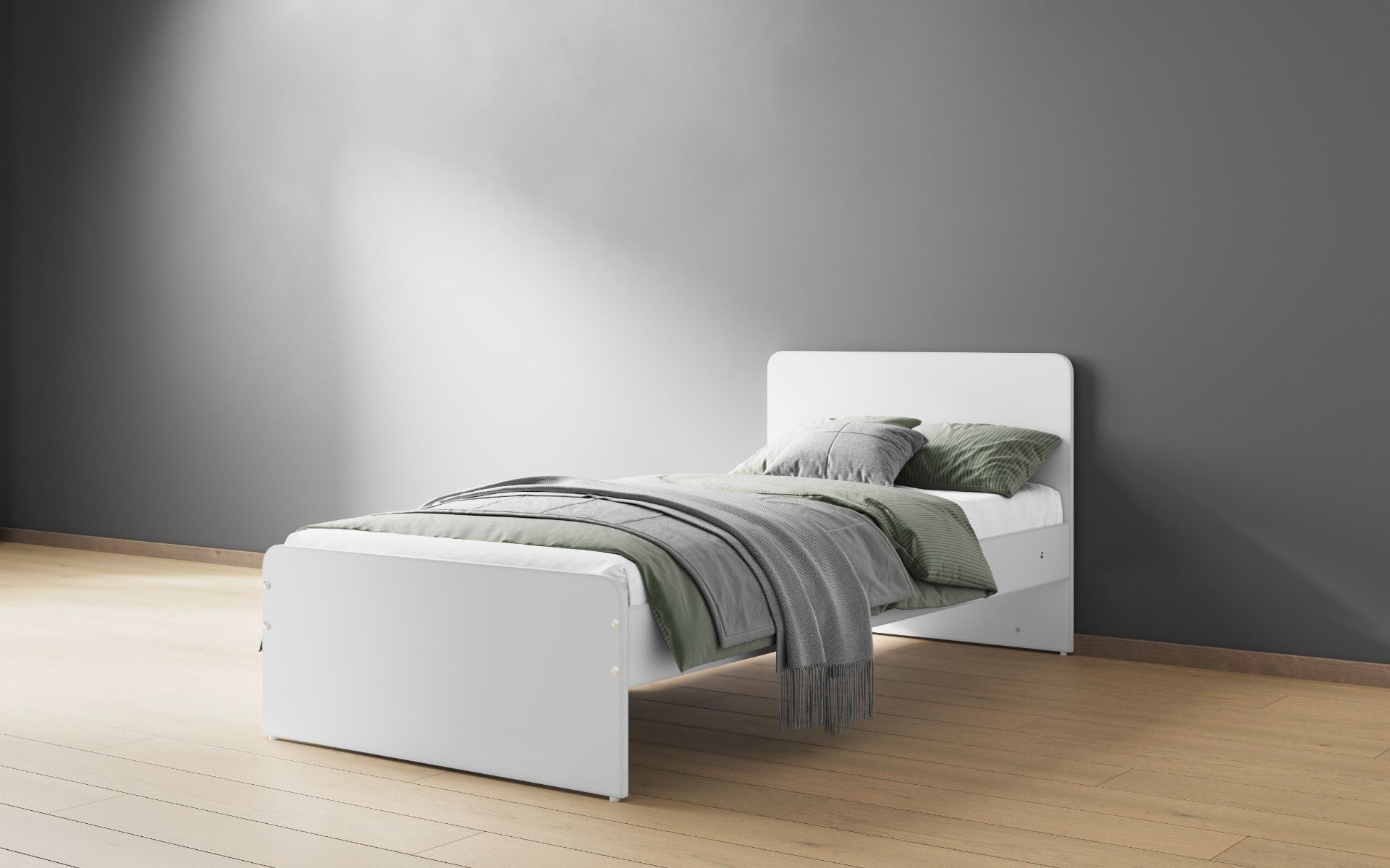 Flair Stepaside Staircase L Shaped Bunk Bed White
