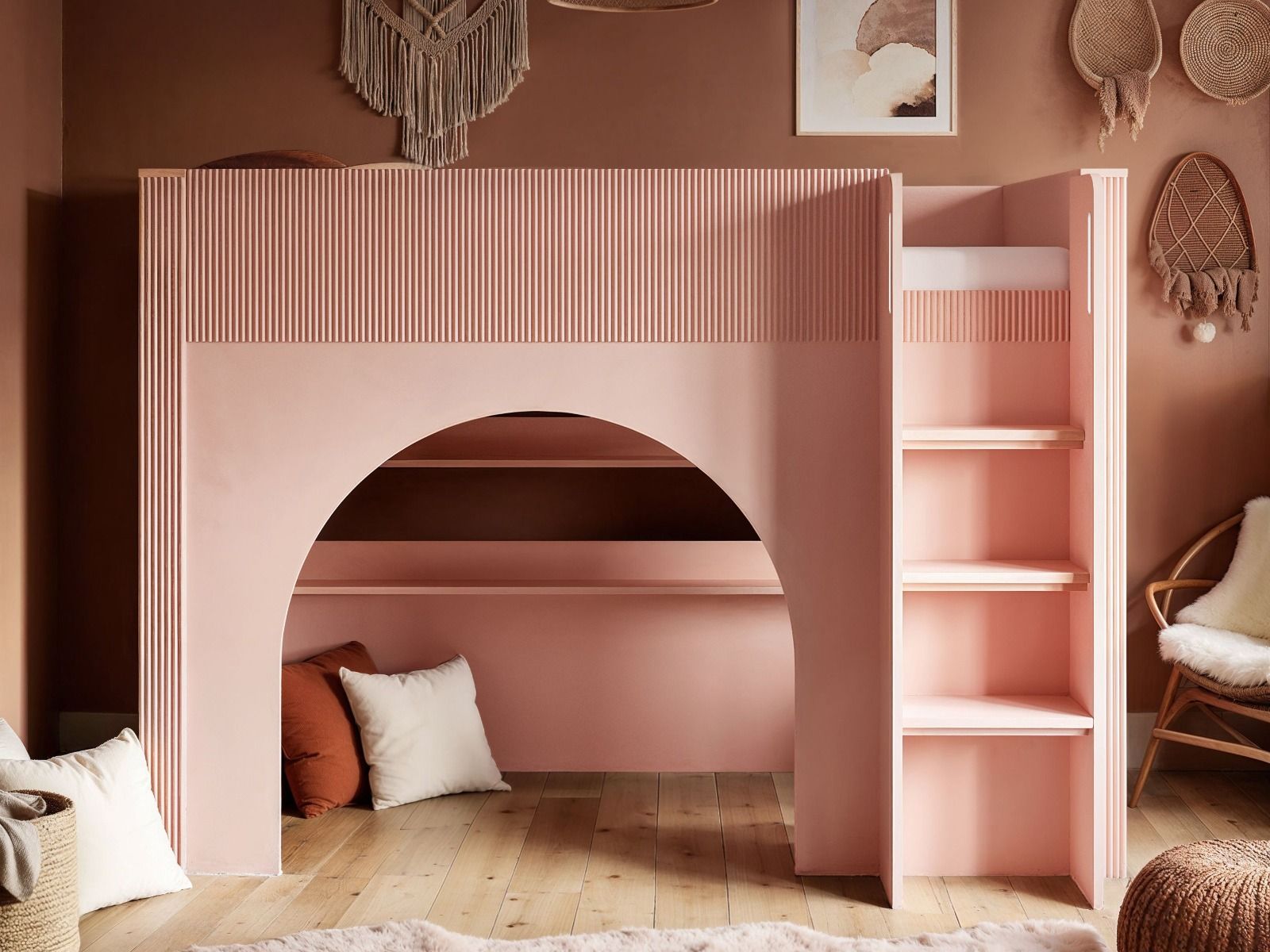 Flair Kaska Ribbed Mid Sleeper Bed