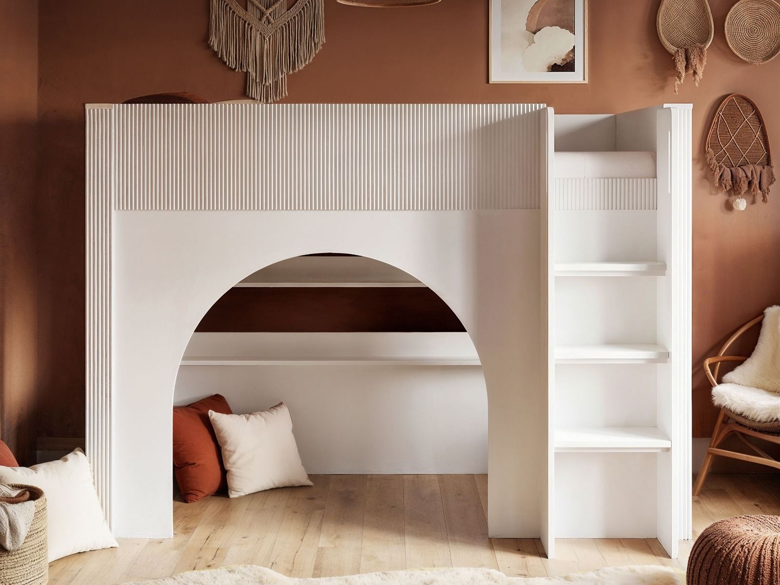 Flair Kaska Ribbed Mid Sleeper Bed