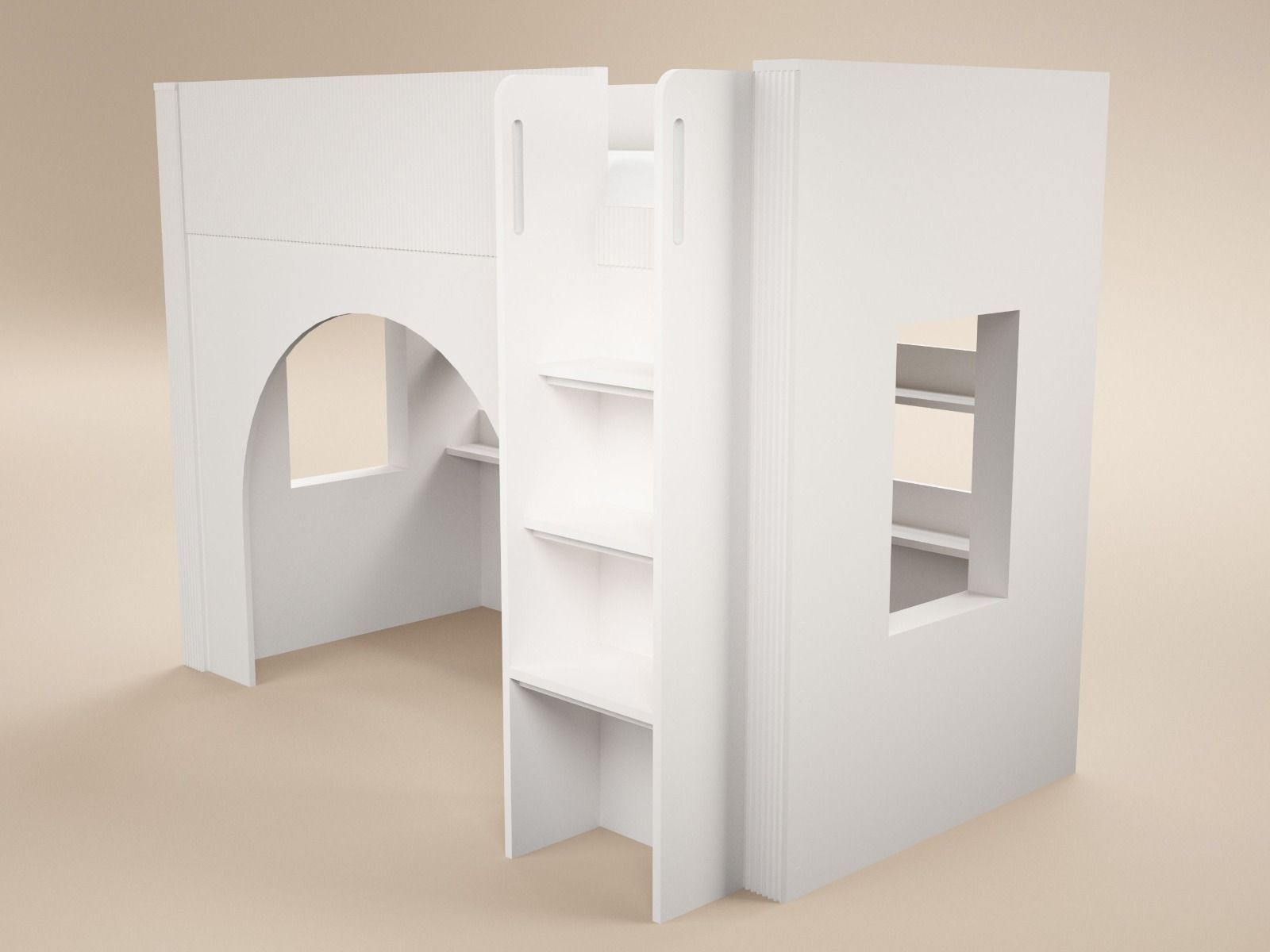 Flair Kaska Ribbed Mid Sleeper Bed