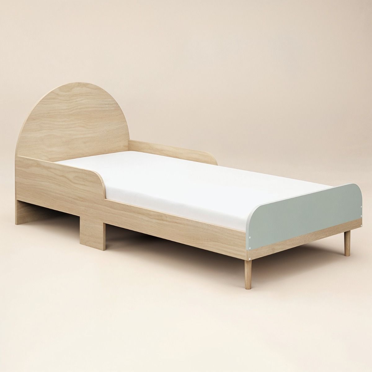 Flair Noah Single Curved Headboard Bed