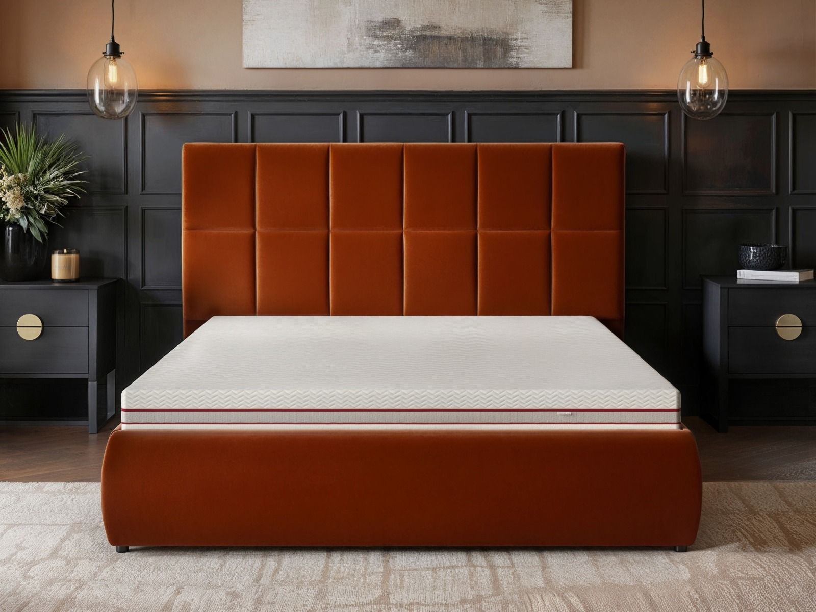 SOLACE+CO 1000 Pocket Sprung Hybrid Mattress with COOLMAX