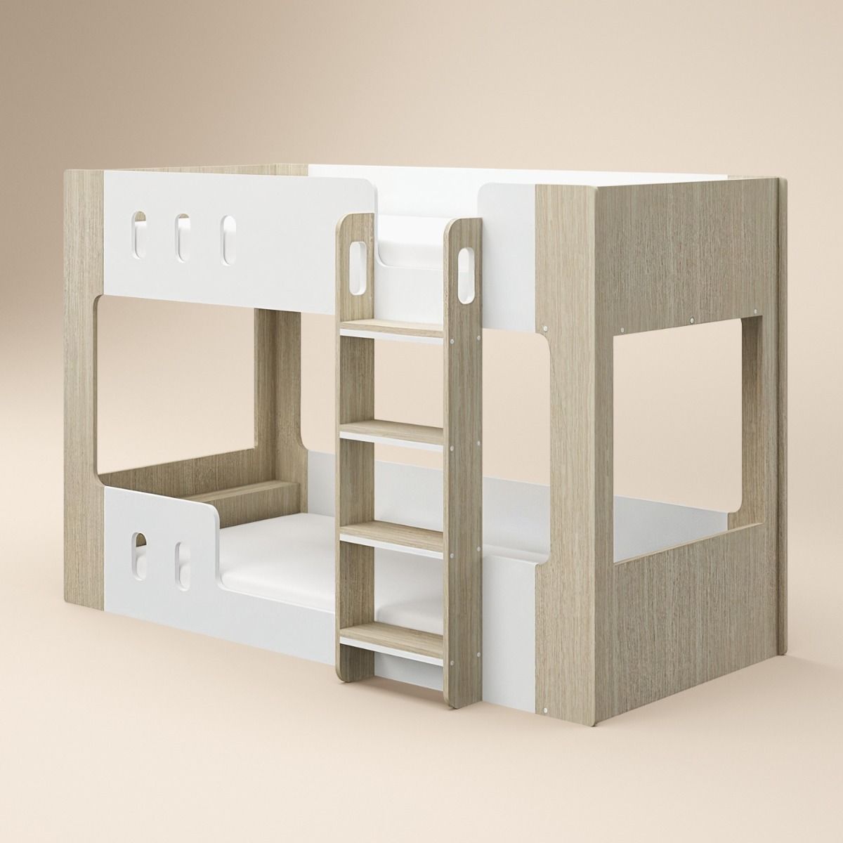 Flair Willow Low Bunk Bed White & Oak