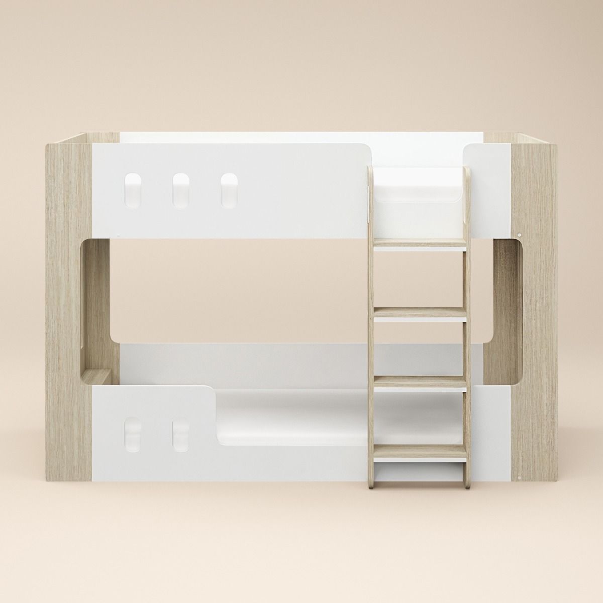 Flair Willow Low Bunk Bed White & Oak