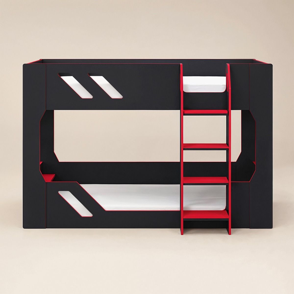Recoil Shuttle Gaming Bunk Bed Black & Red