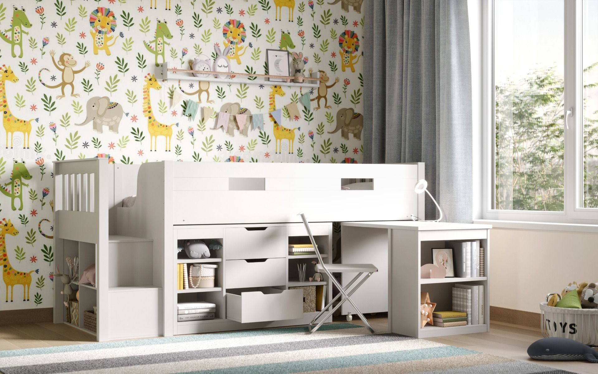 Flair Charlie Staircase Mid Sleeper Storage Set