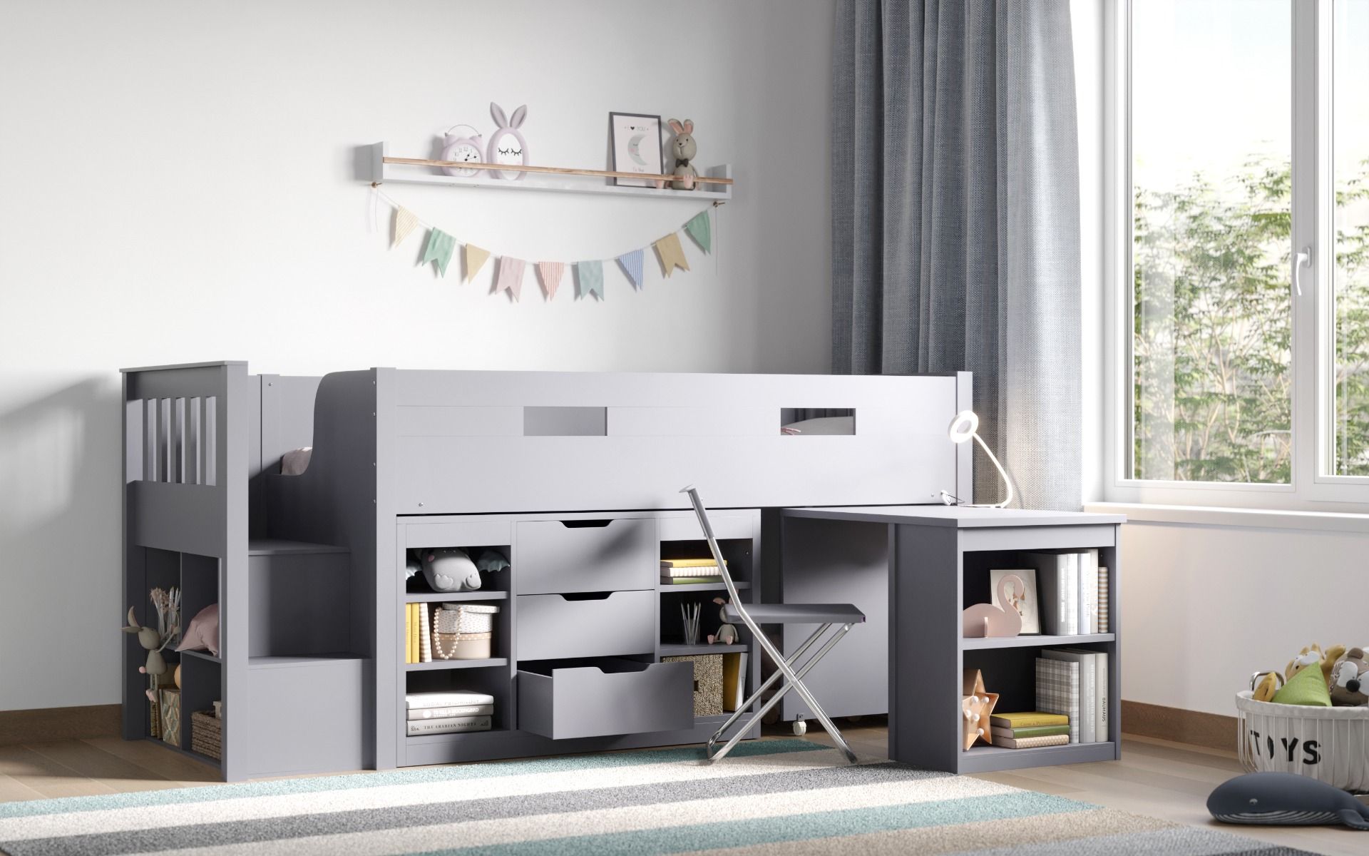 Flair Charlie Staircase Mid Sleeper Storage Set