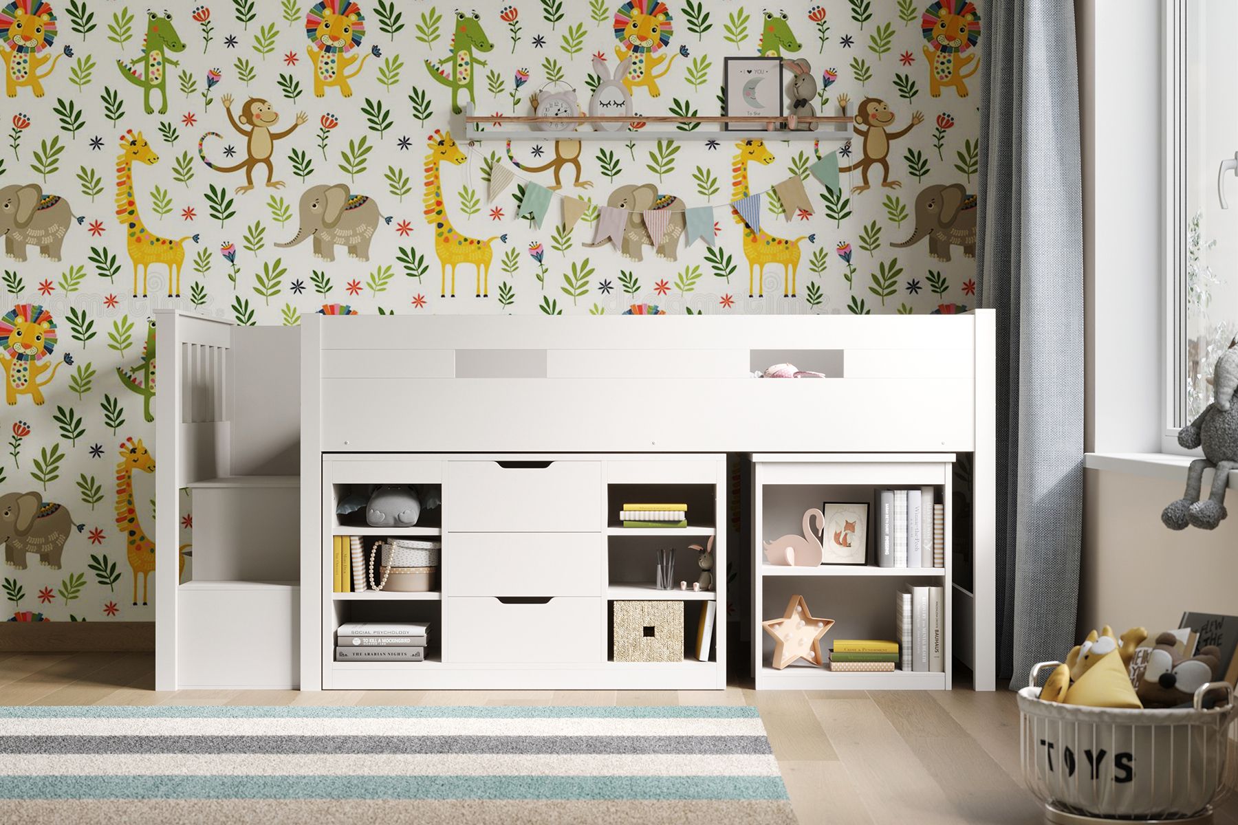 Flair Charlie Staircase Mid Sleeper Storage Set