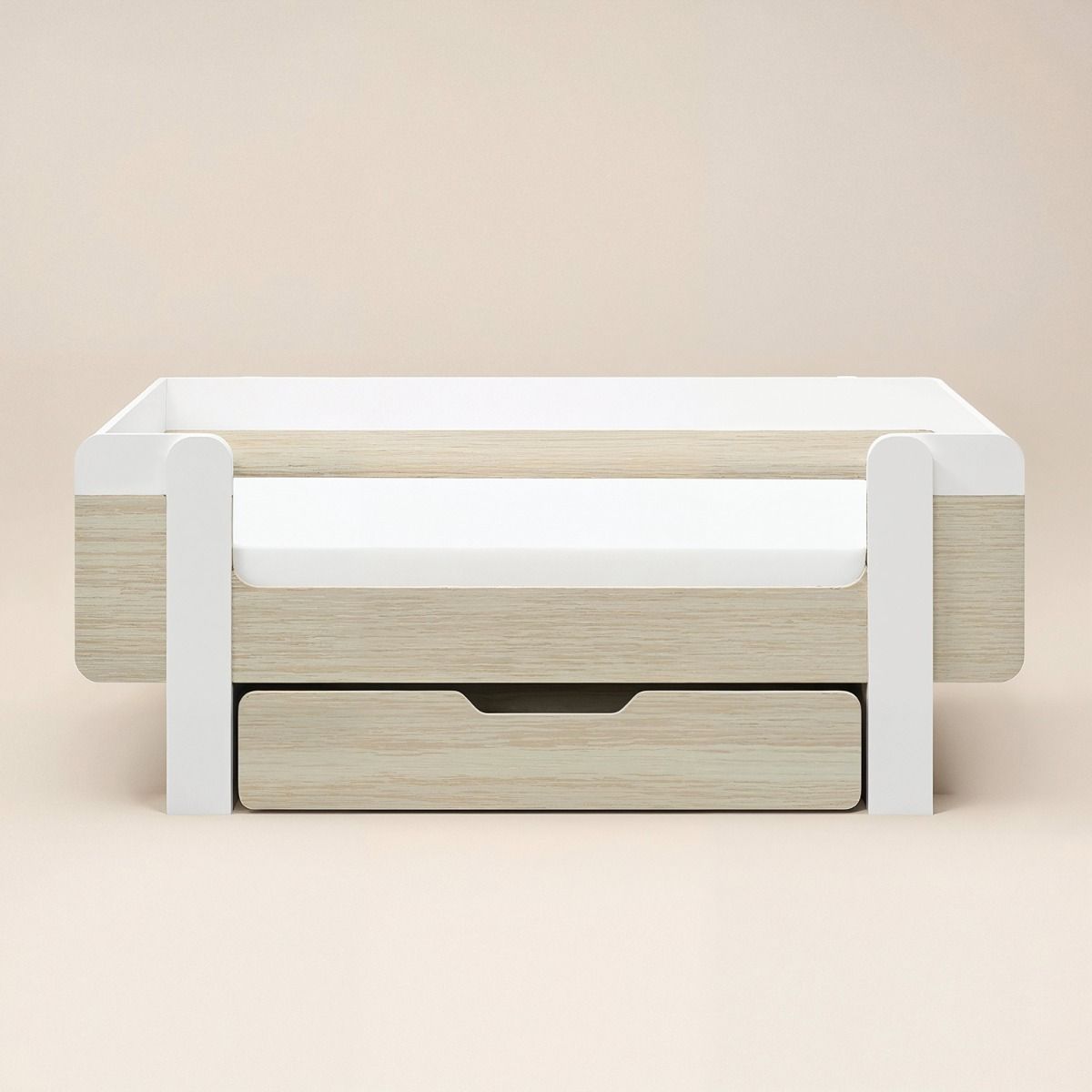 Flair Alfie Wooden Toddler Bed White & Oak
