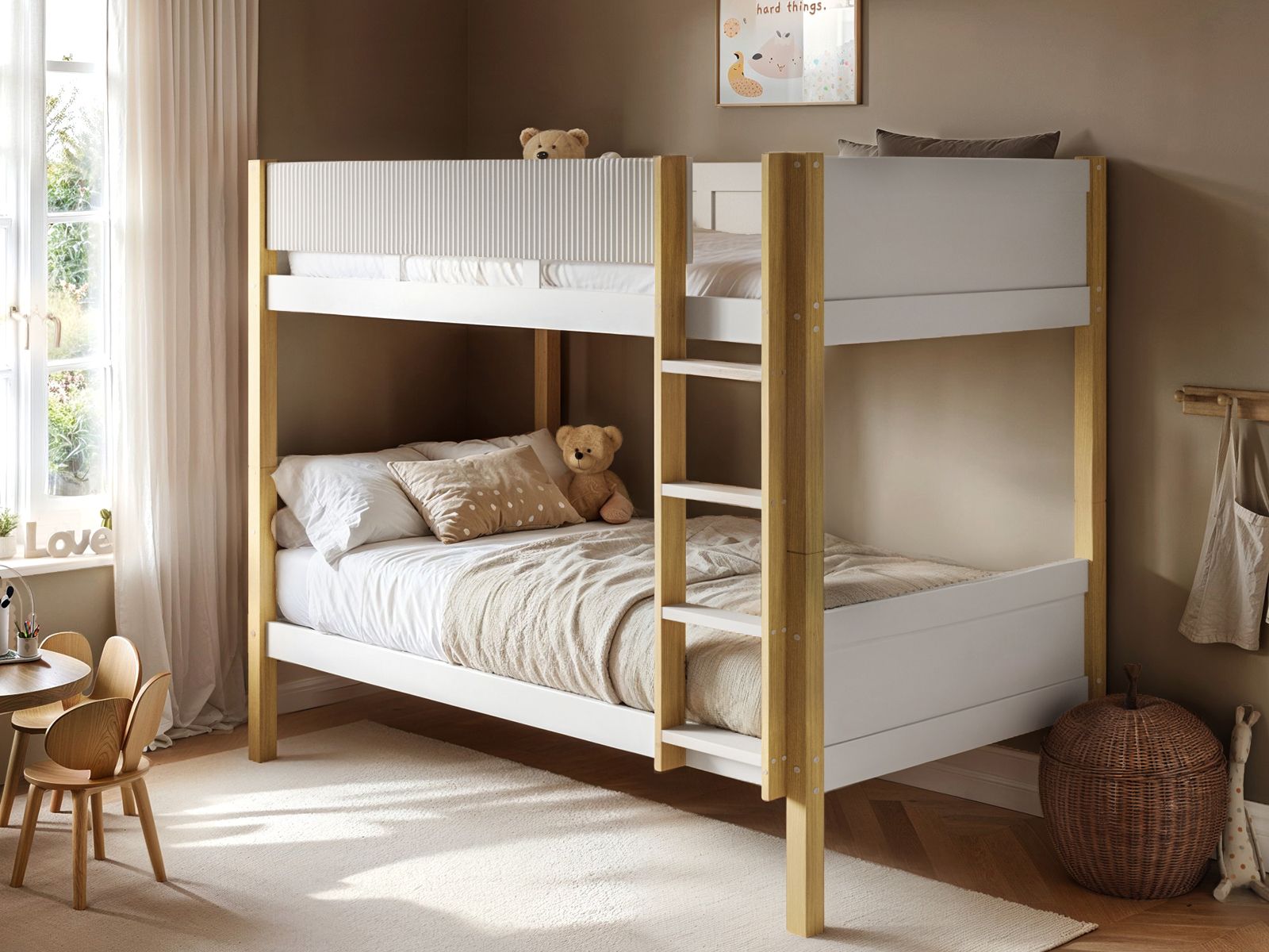 Flair Mateo Detachable Ribbed Bunk Bed