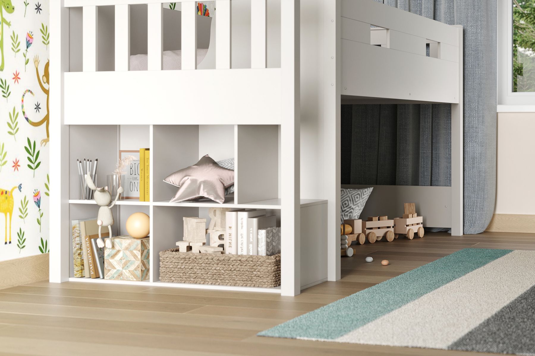 Flair Charlie Staircase Mid Sleeper Bed