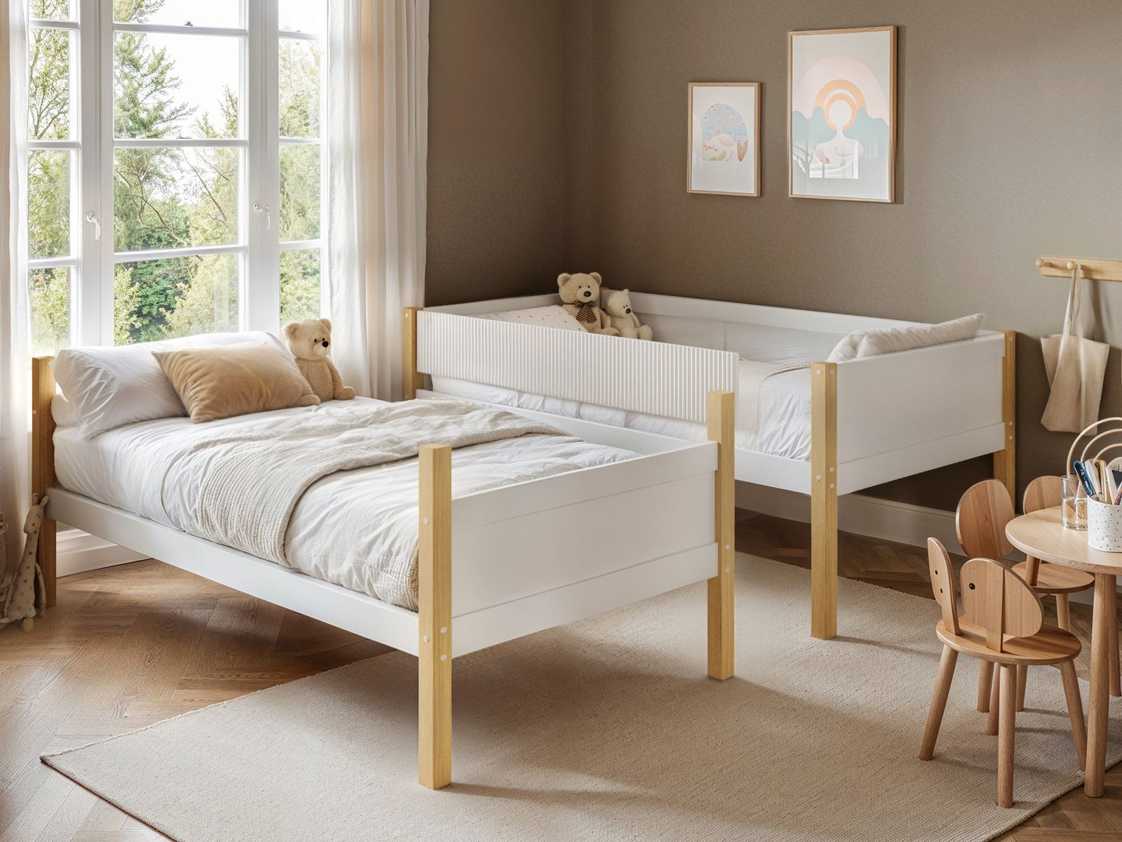 Flair Mateo Detachable Ribbed Bunk Bed