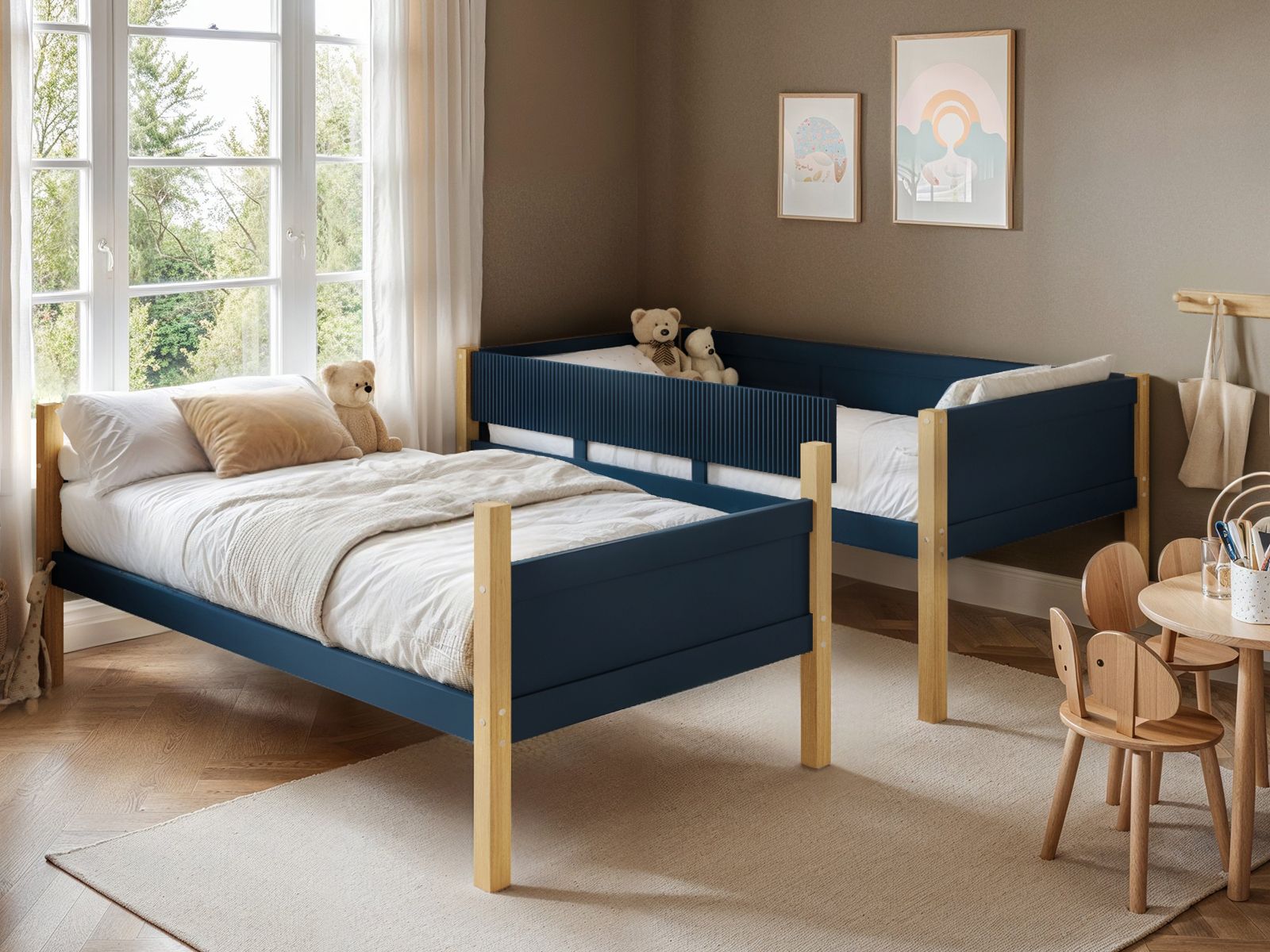 Flair Mateo Detachable Ribbed Bunk Bed