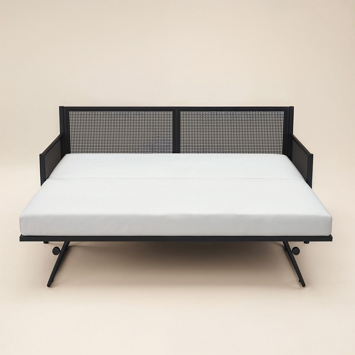 Flair Clay Metal Daybed with Trundle Black