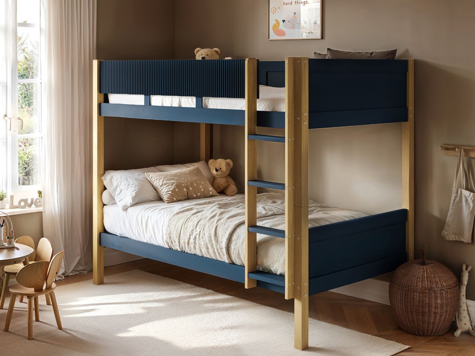 Flair Mateo Detachable Ribbed Bunk Bed