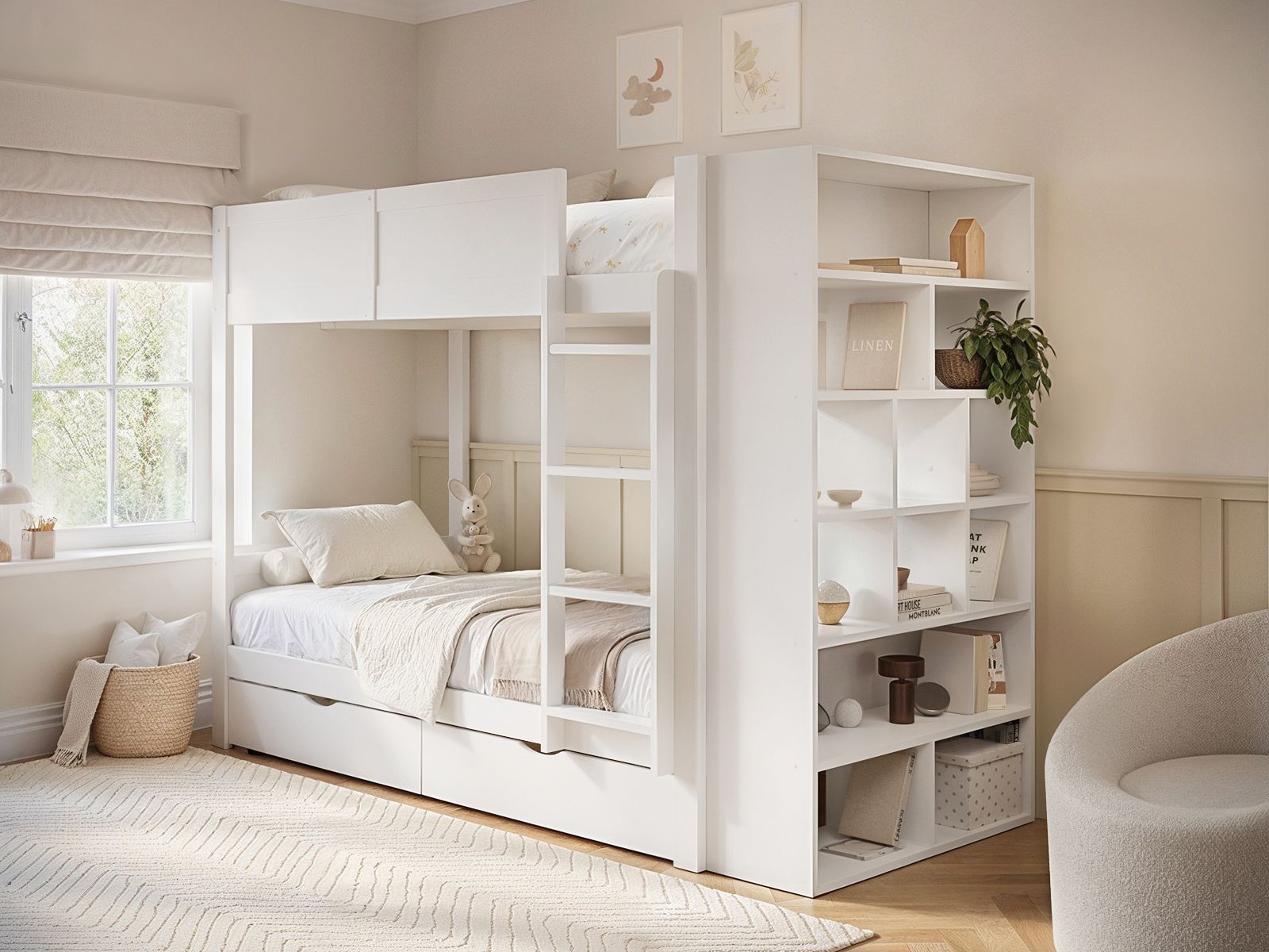 Flair Ruby Wooden Bunk Bed with Storage