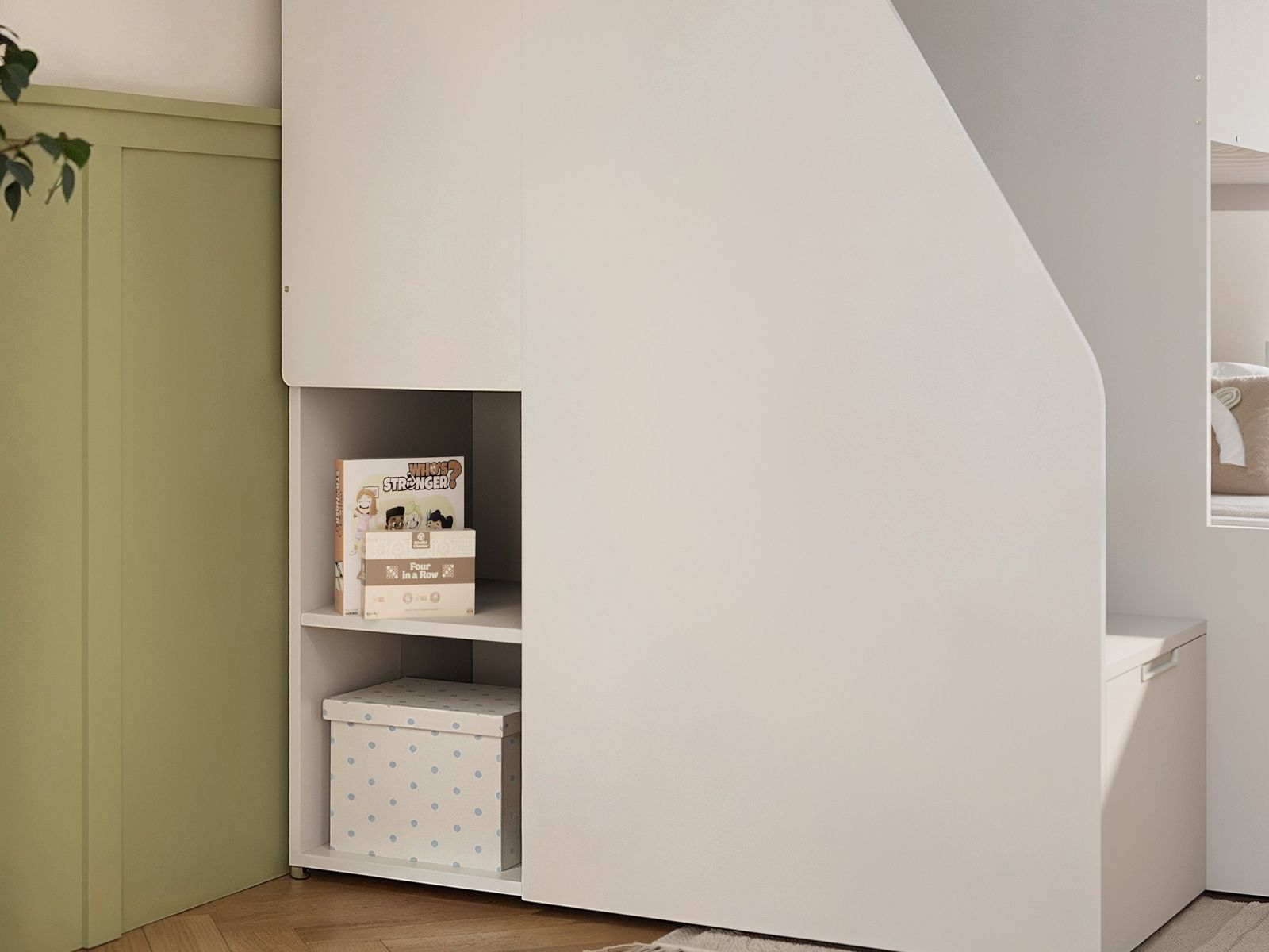 Flair Dreamland House Triple Bunk Bed with Staircase