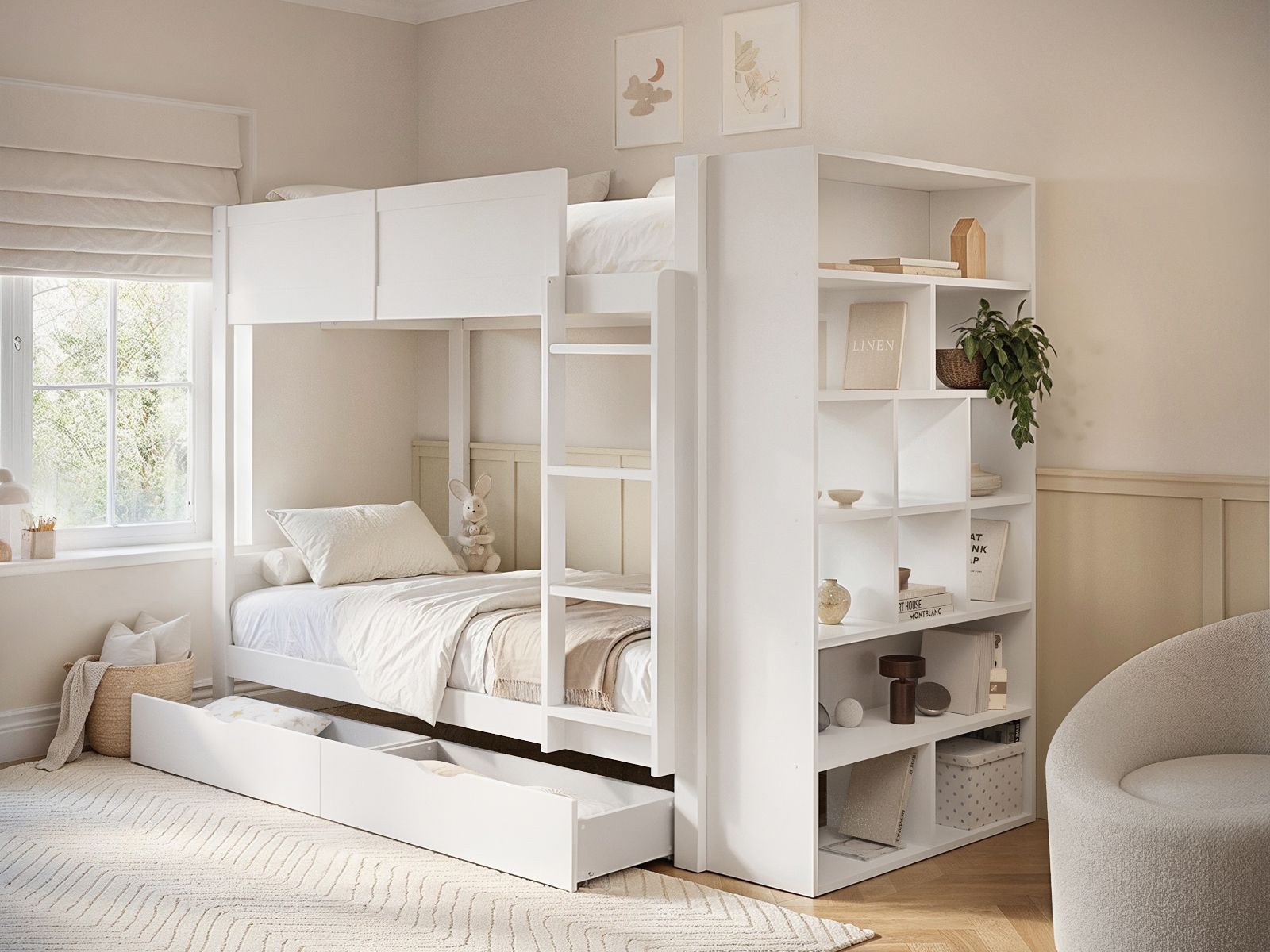 Flair Ruby Wooden Bunk Bed with Storage