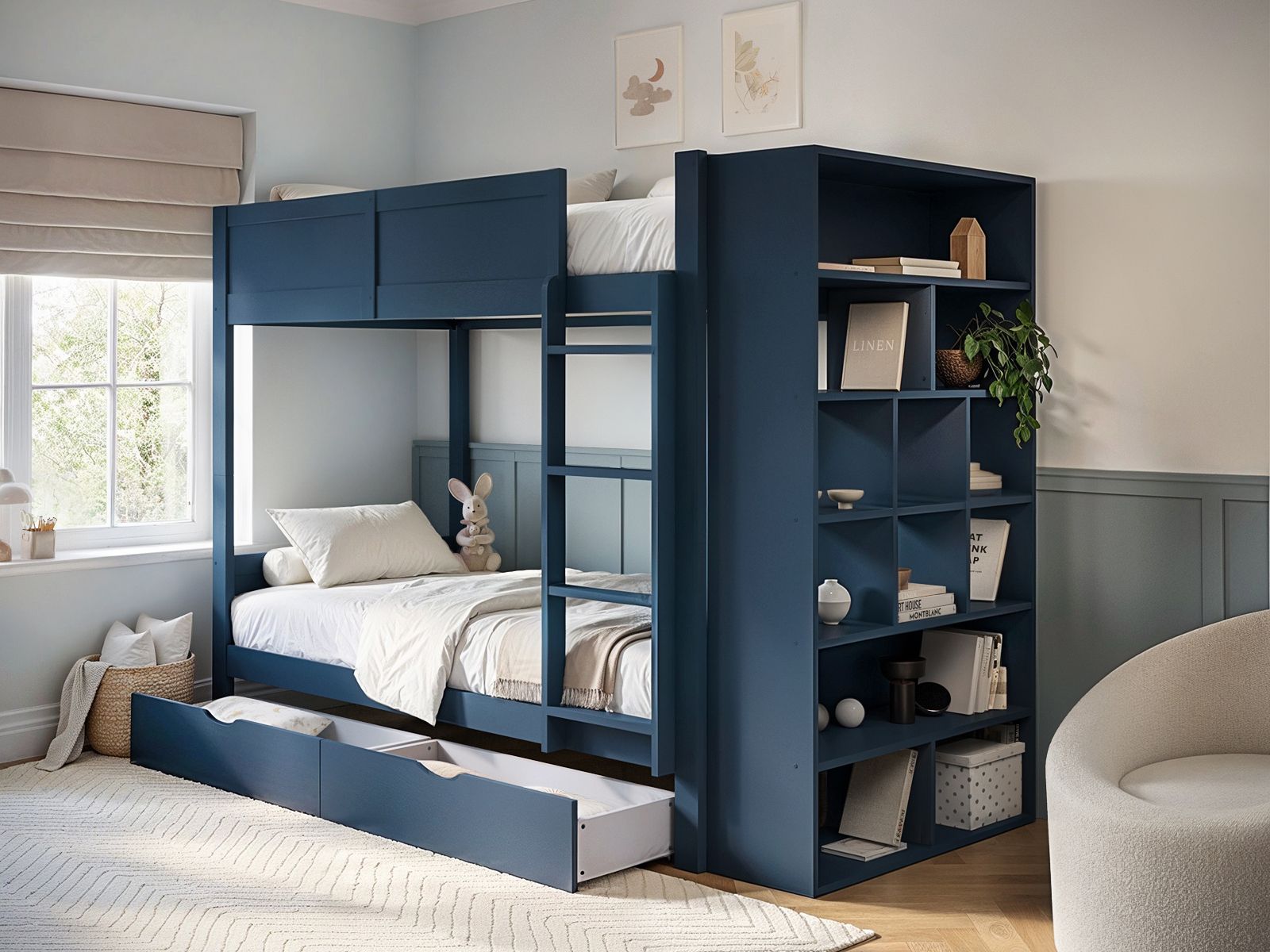 Flair Ruby Wooden Bunk Bed with Storage