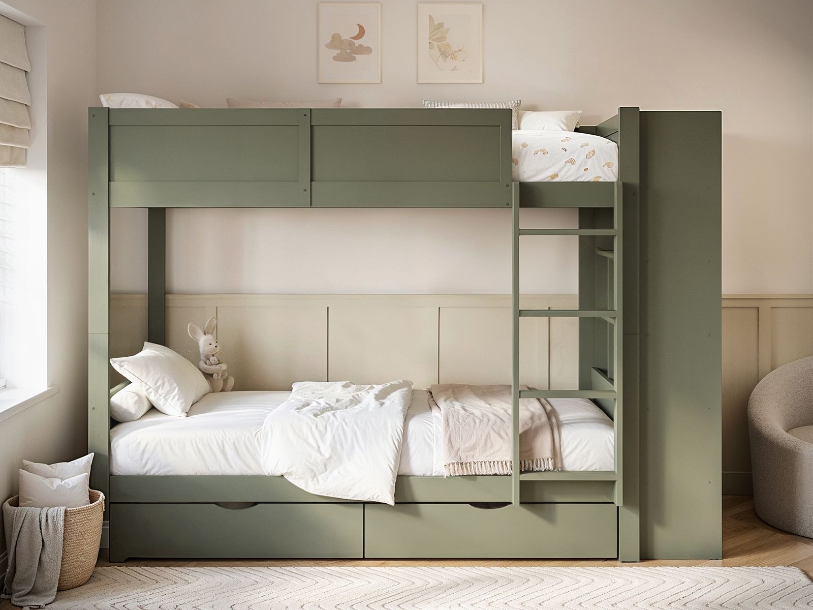 Flair Ruby Wooden Bunk Bed with Storage