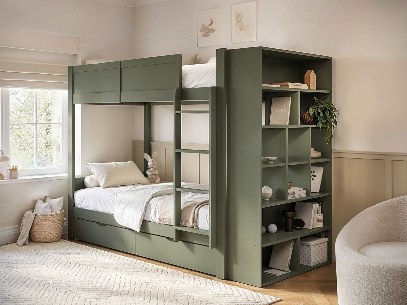 Flair Ruby Wooden Bunk Bed with Storage