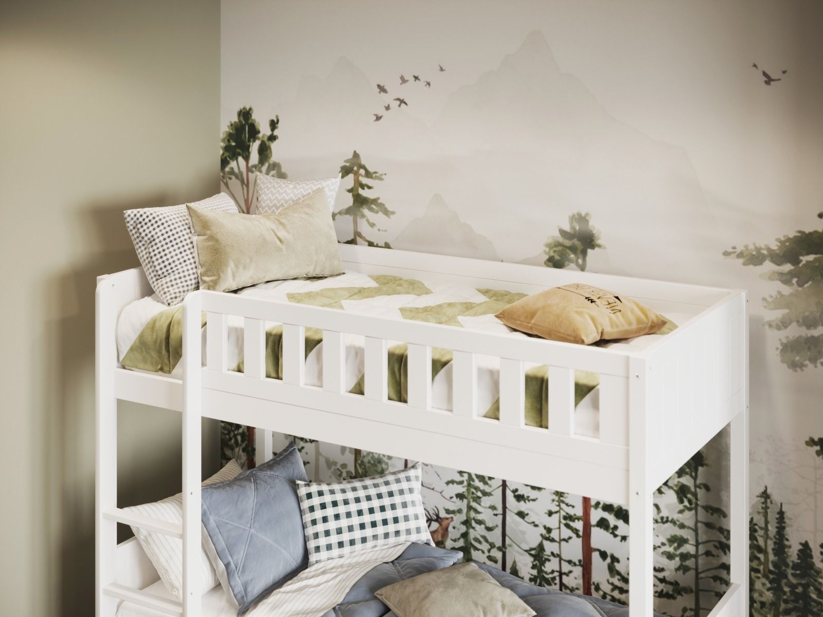 Flair Bea Shorty Wooden Bunk Bed with Trundle