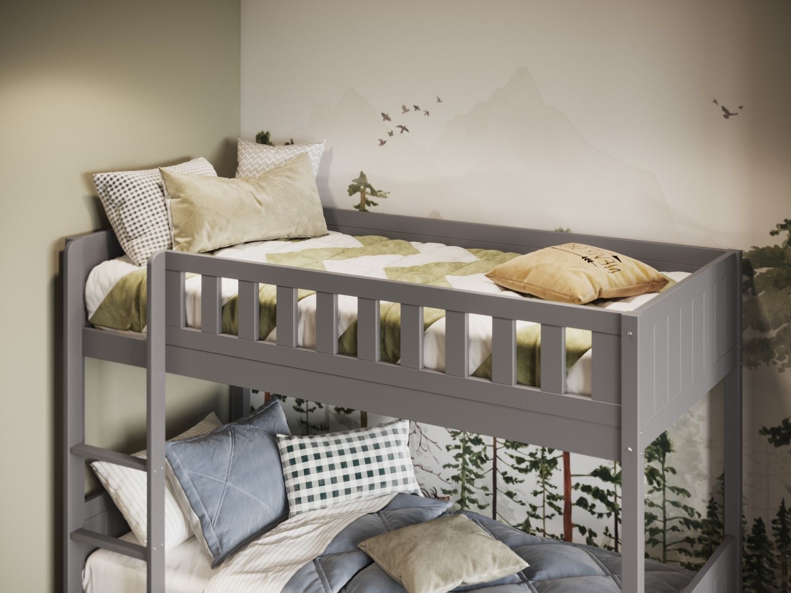 Flair Bea Wooden Bunk Bed with Trundle