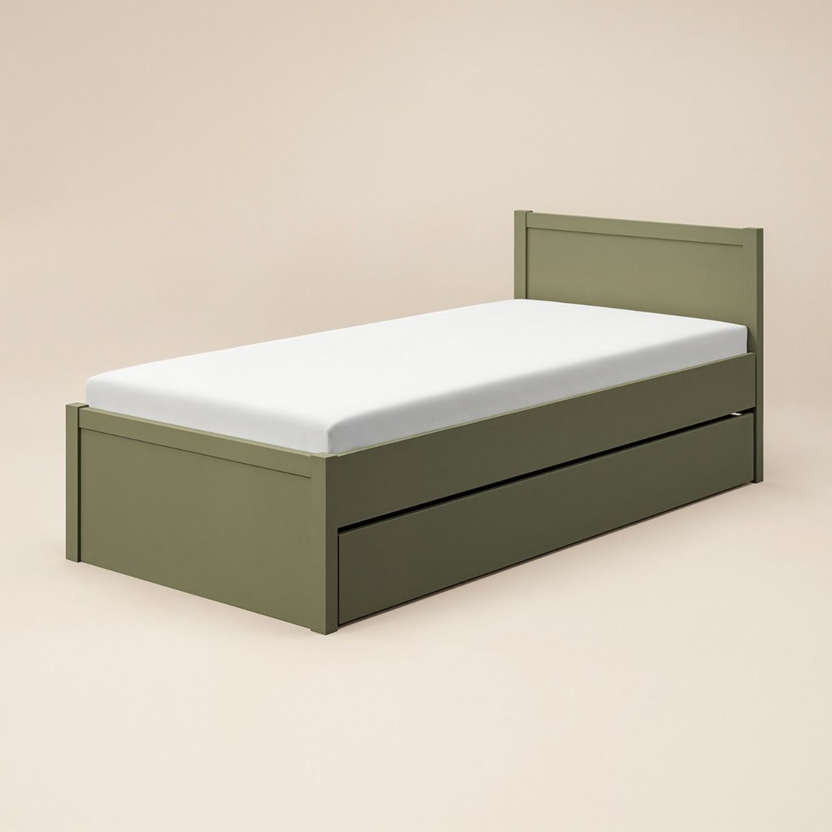 Flair Oli Single Wooden Bed with Drawers