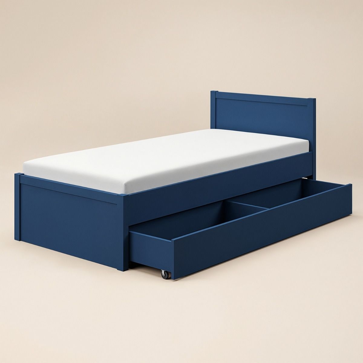 Flair Oli Single Wooden Bed with Drawers