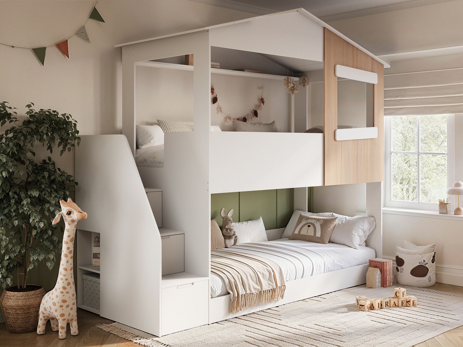 Flair Dreamland House Staircase Bunk Bed