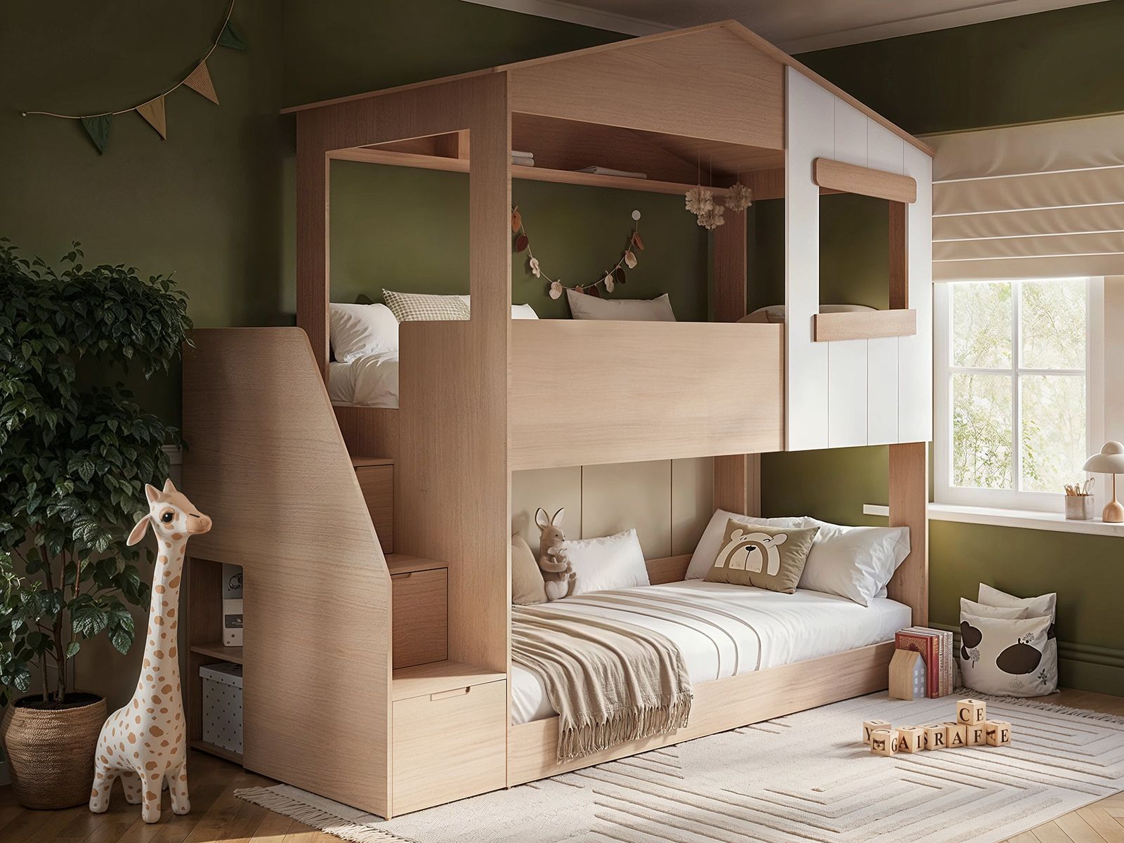 Flair Dreamland House Staircase Bunk Bed
