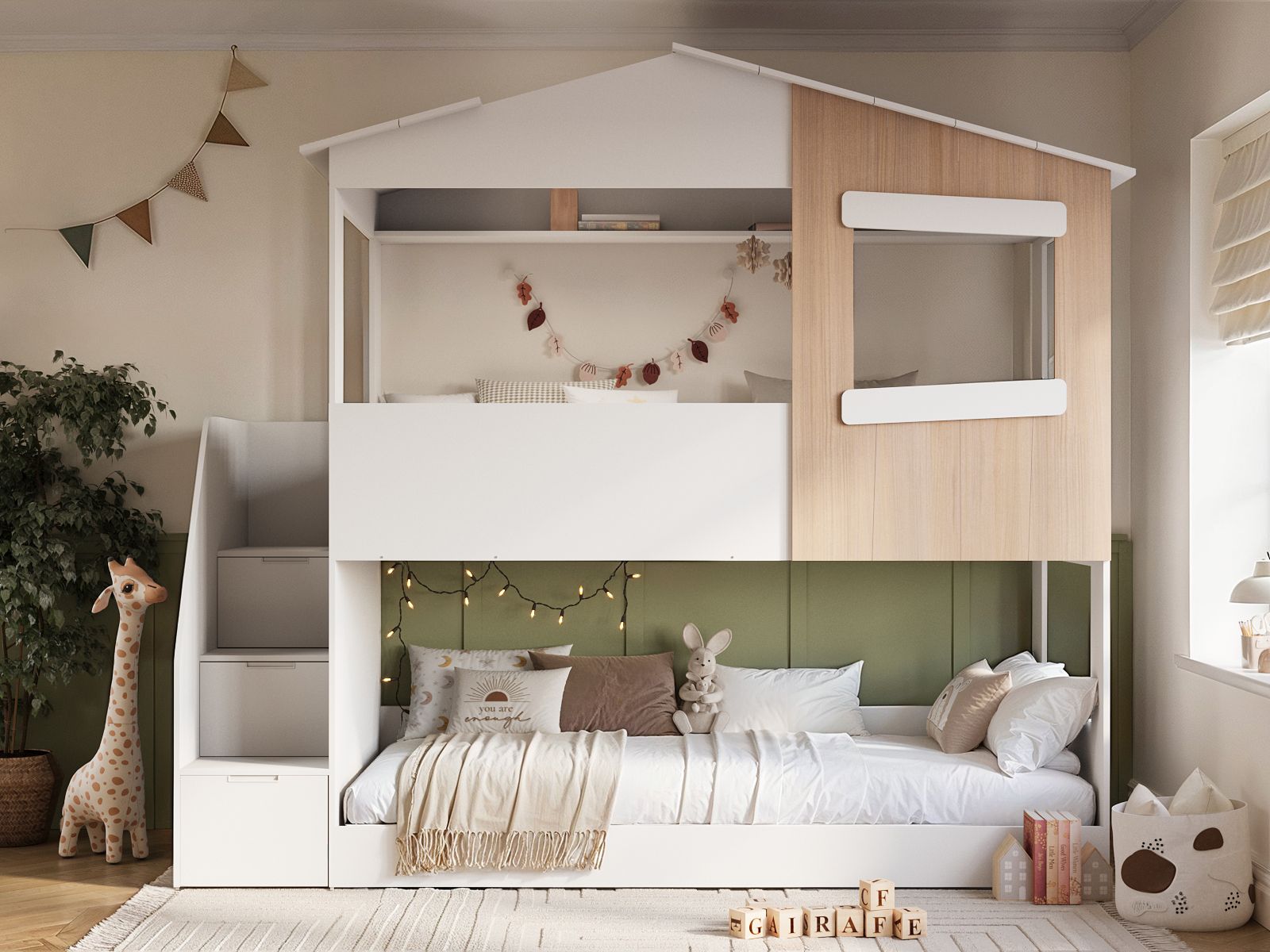 Flair Dreamland House Staircase Bunk Bed