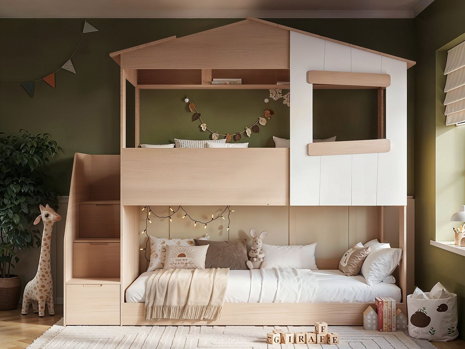Flair Dreamland House Staircase Bunk Bed