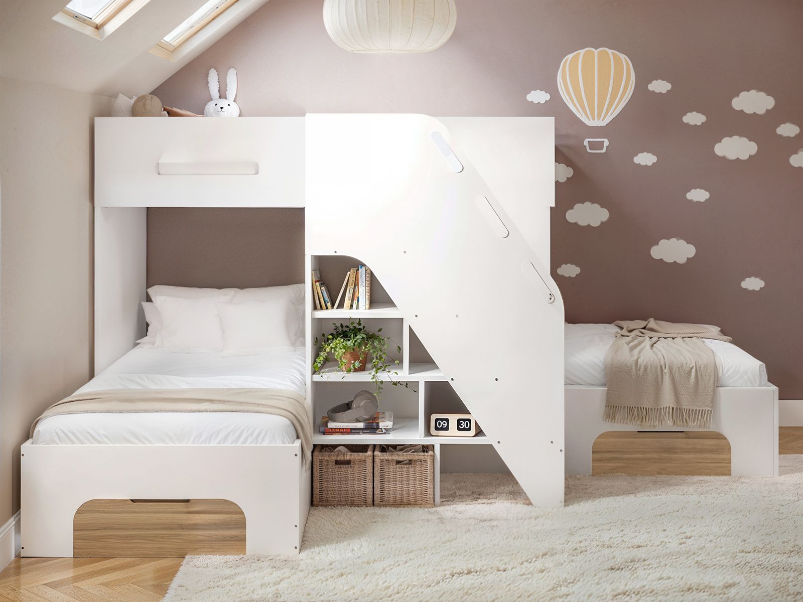 Flair Mason Staircase Triple Sleeper with Storage