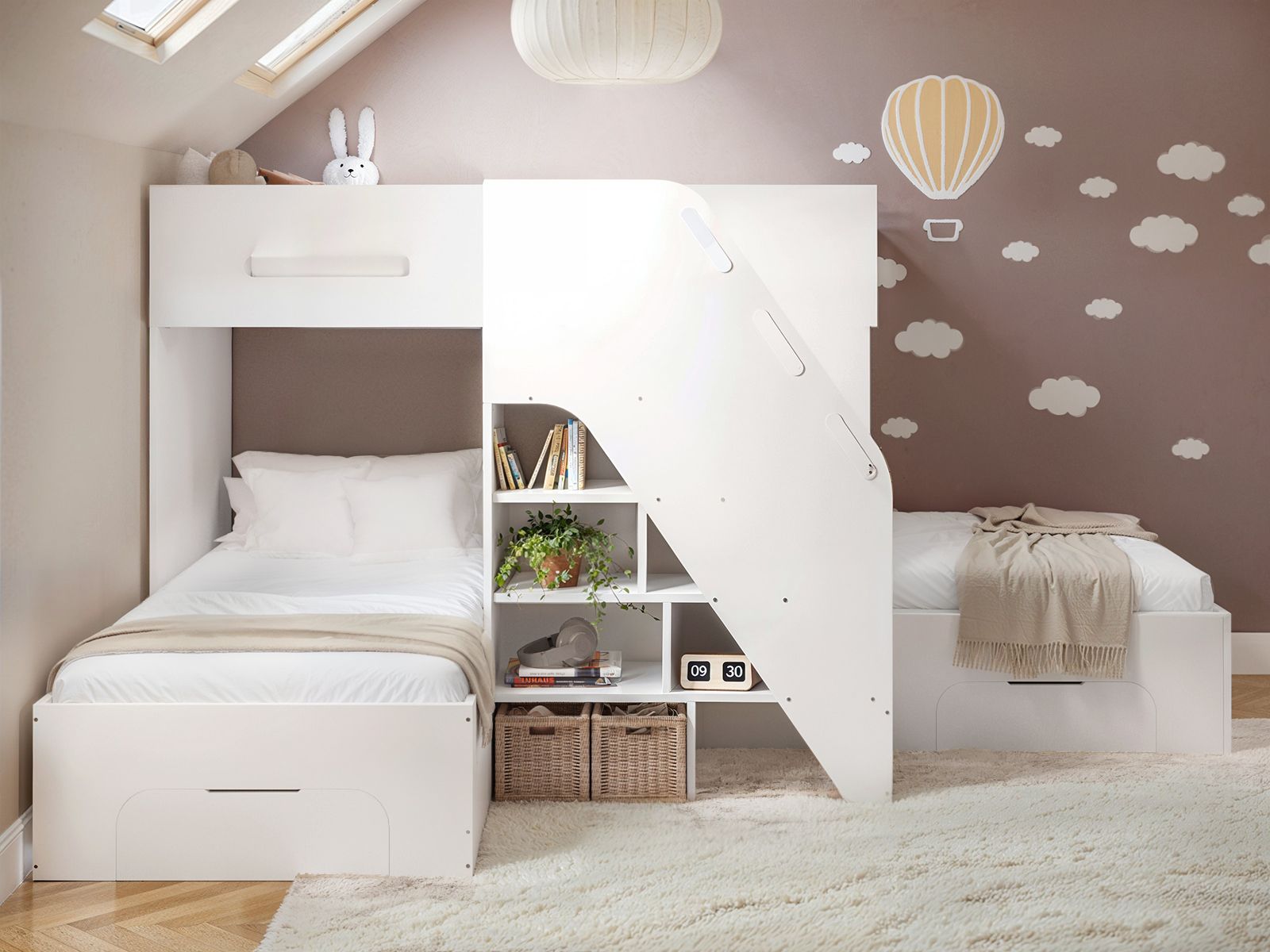 Flair Mason Staircase Triple Sleeper with Storage