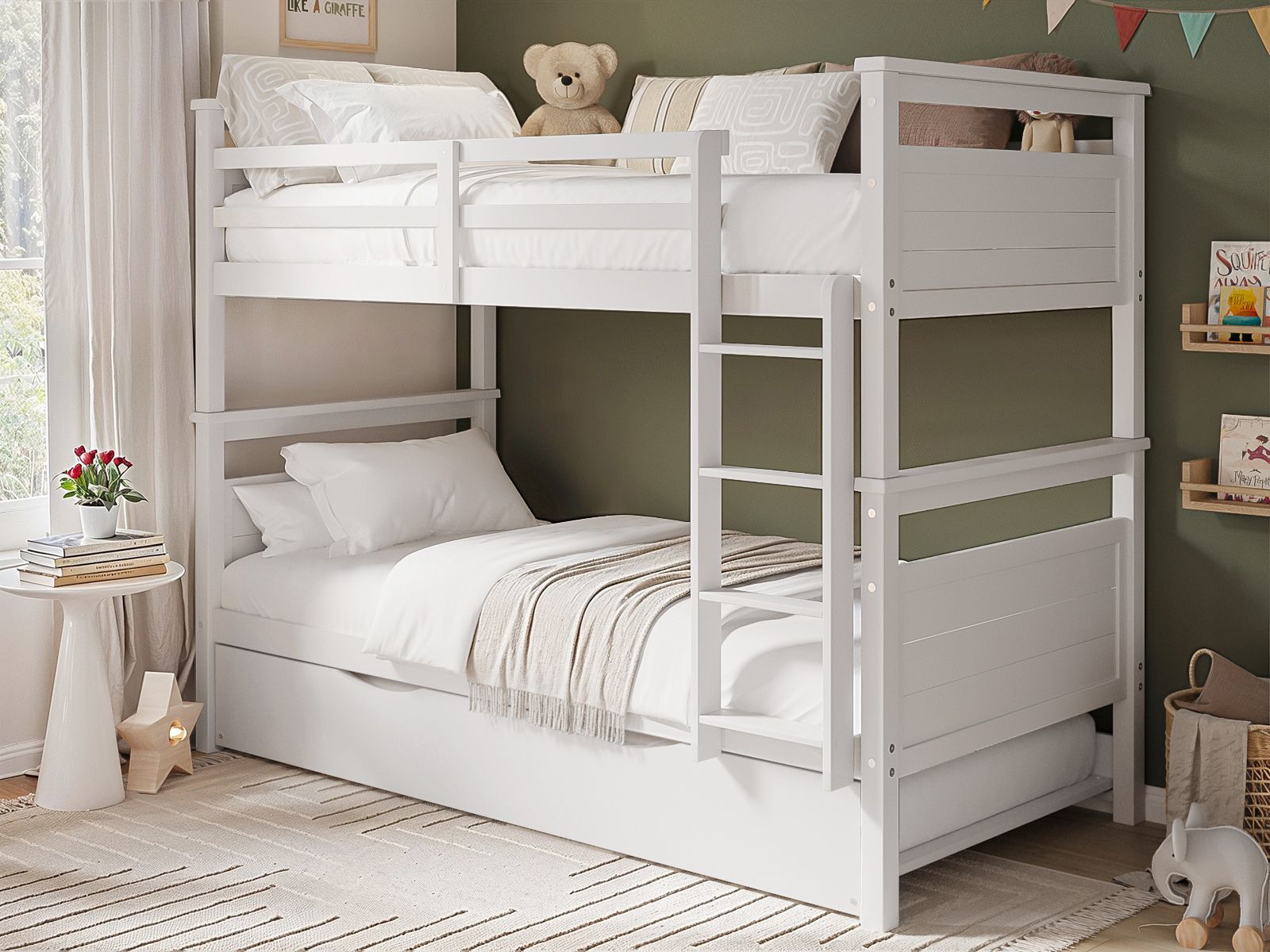 Flair Atlanta Detachable Bunk Bed White