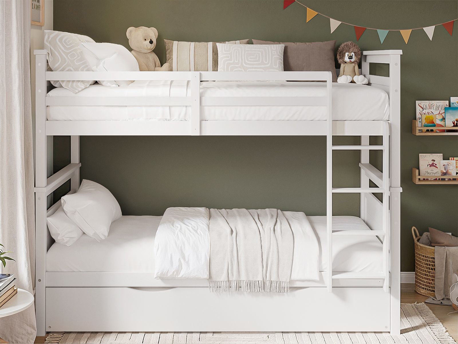 Flair Atlanta Detachable Bunk Bed White