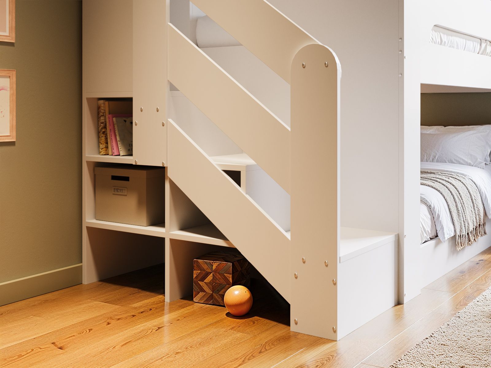 Flair Zeno Staircase Low Bunk with Storage