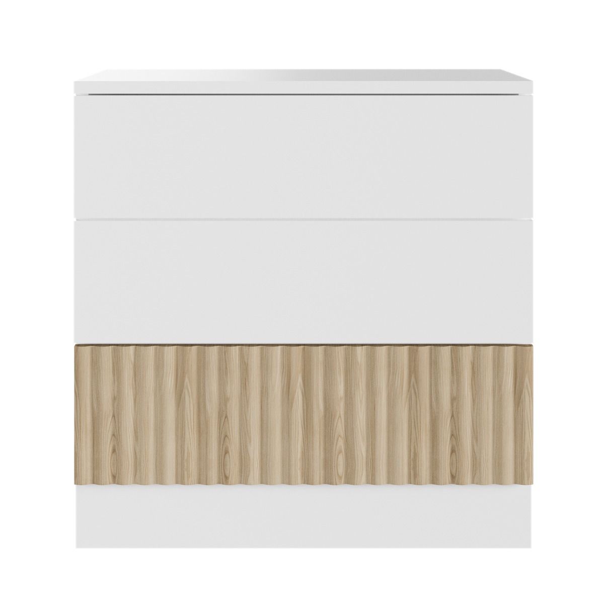 Flair Luca Mid Sleeper with 3 Drawer Chest Ribbed