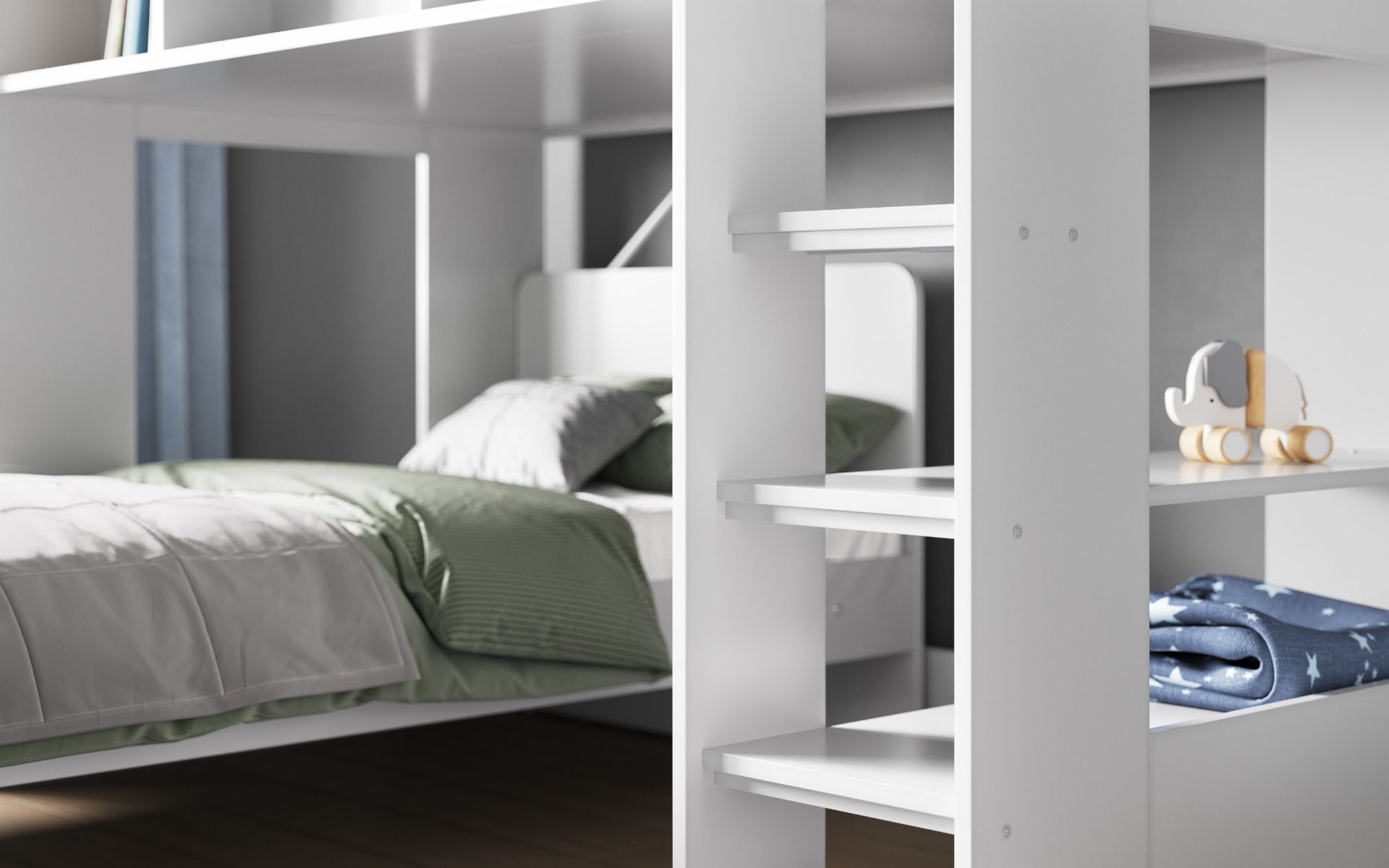 Flair Wizard Junior L Shaped Bunk Bed