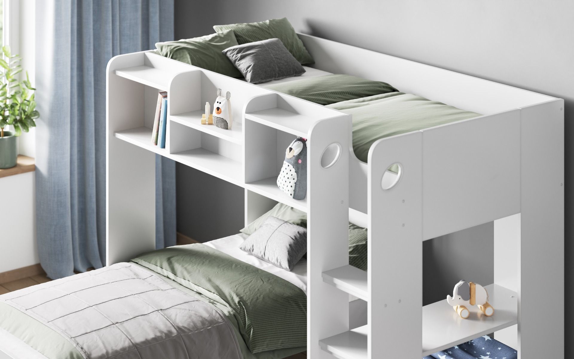 Flair Wizard Junior L Shaped Bunk Bed