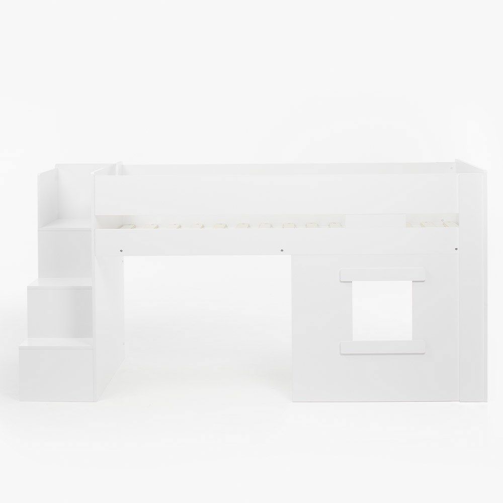 Flair Marlowe Staircase Mid Sleeper with Storage White
