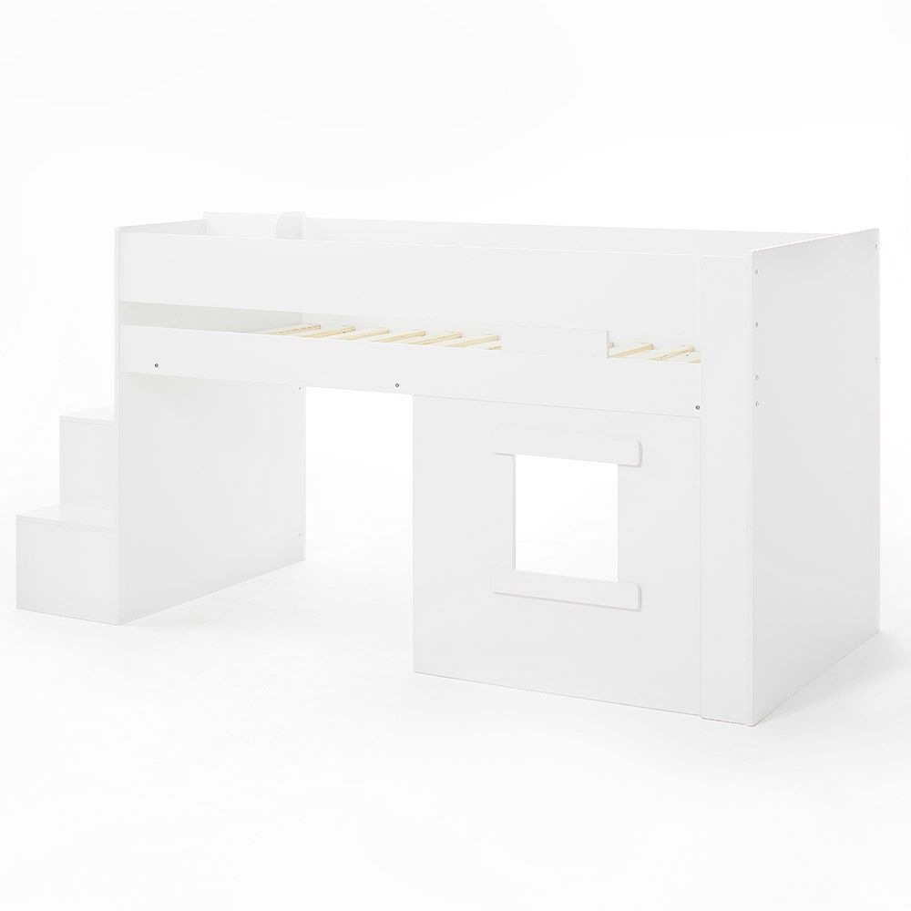Flair Marlowe Staircase Mid Sleeper with Storage White