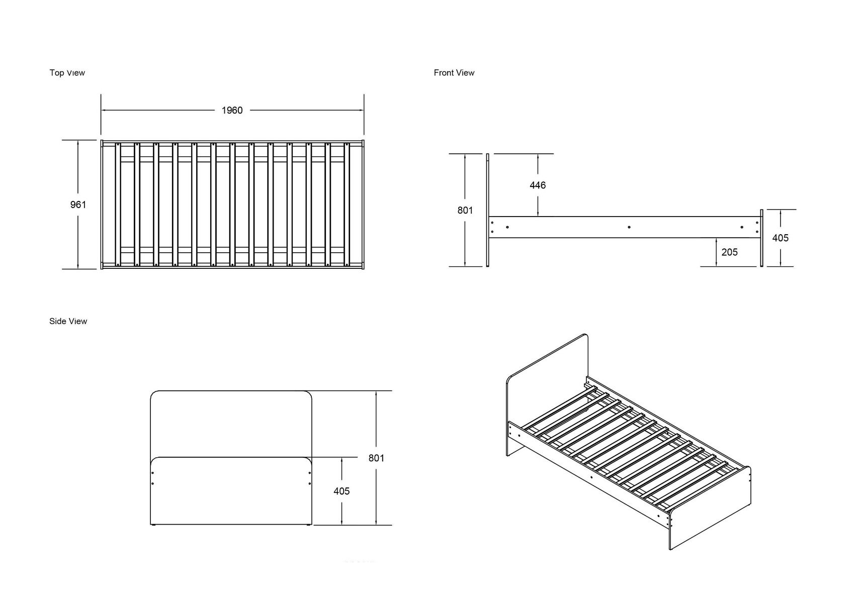 Flair Wizard Single Bed Frame