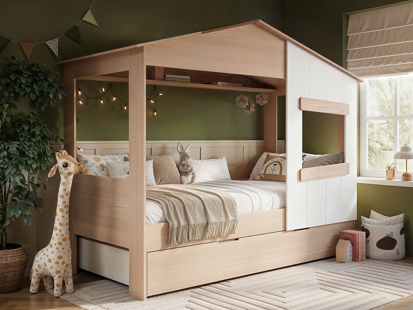 Flair Dreamland House Bed With Trundle