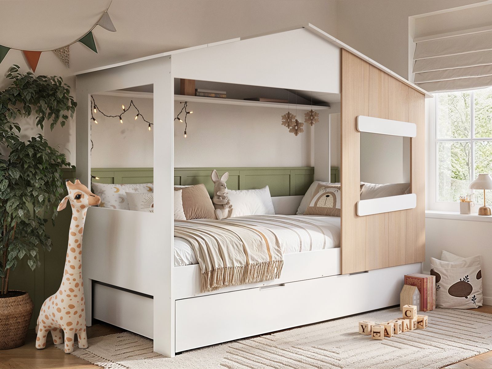 Flair Dreamland House Bed With Trundle